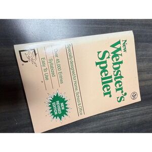 New Webster's Speller‎ Revised Edition Over 45000 Entries Syllabized Vintage